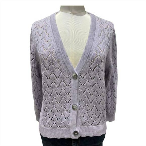 NEW &ISLA talia cardigan in lavender - Picture 1 of 1